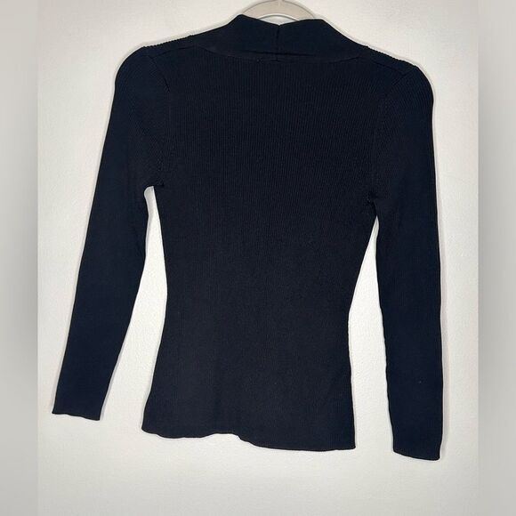 Sandro Louane Twist Front V Neck Sweater - Picture 5 of 5